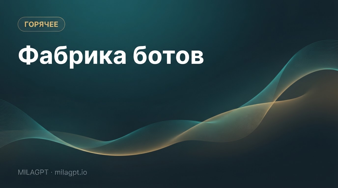 Фабрика Telegram-ботов: тихая революция BotFather, в которую мы заходим первыми