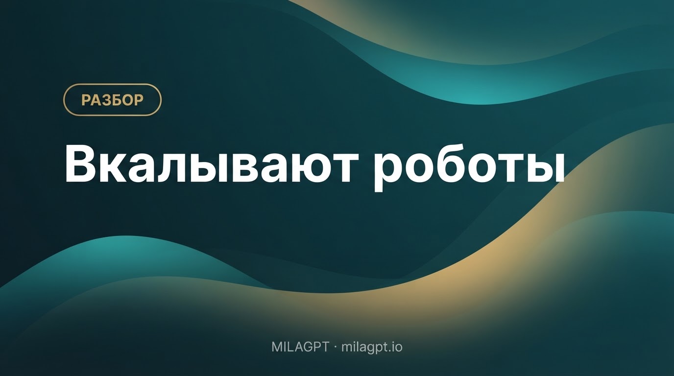 «Вкалывают роботы» — почему это наш слоган